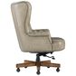Hooker Furniture Issey Executive Swivel Tilt Chair in Bisque and Mahogany Finish, , large