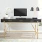 Valor Living Broadway Writing Desk in Black and Gold, , large