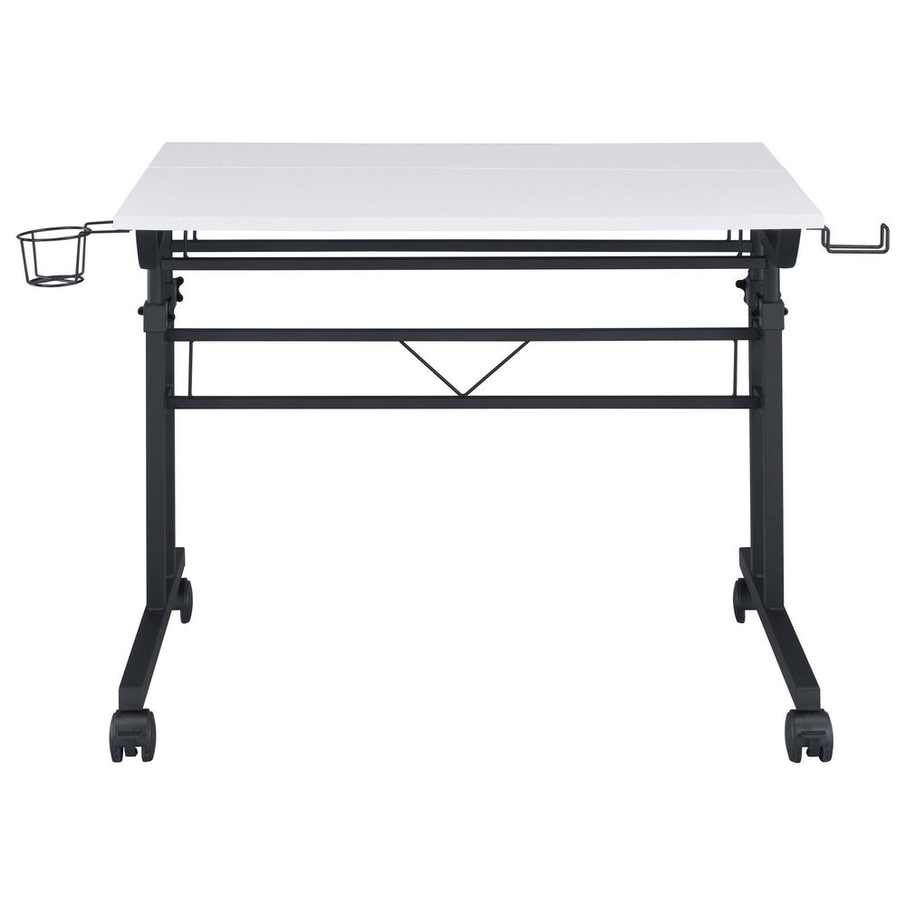 Rta Products Llc Galaxy Rolling Writing Desk in White, , large