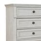 Ashley Robbinsdale 5 Drawer Single Knob Chest in Antique White, , large