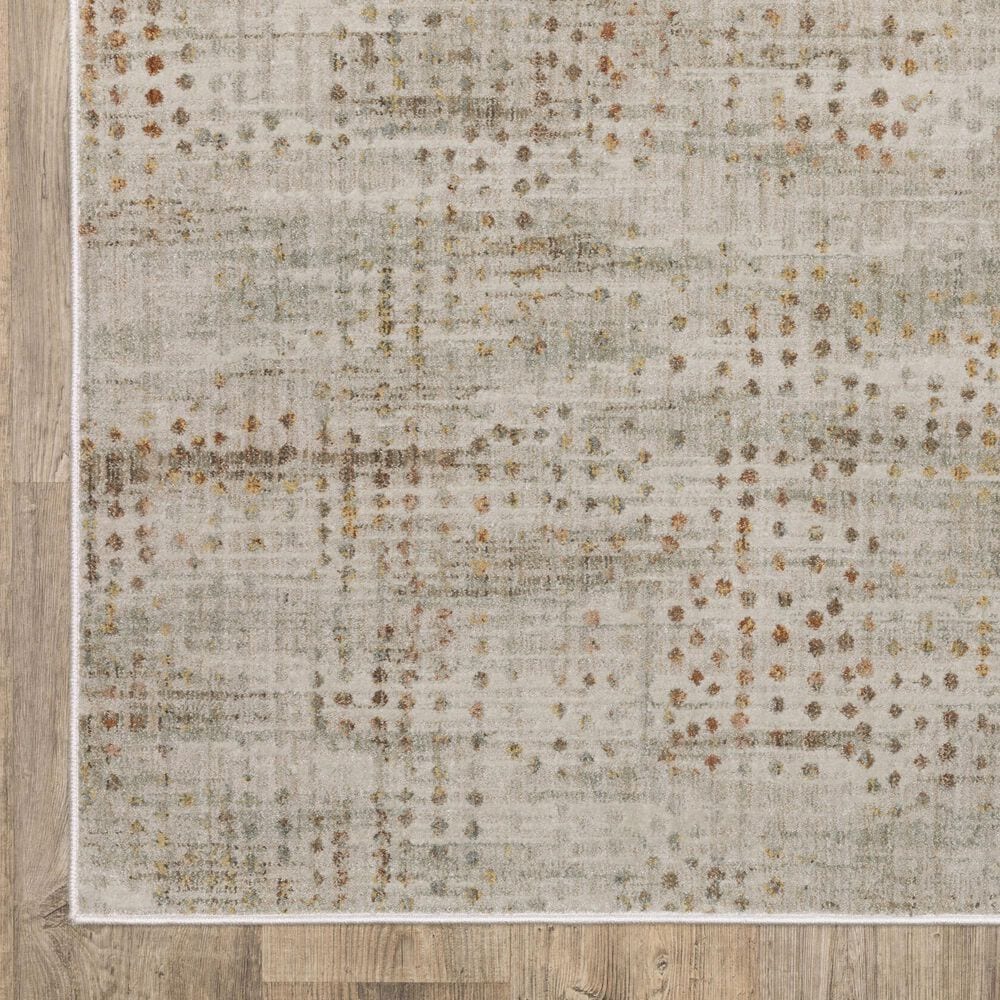 Oriental Weavers Mallory Grey and Gold 3&#39;3&quot; x 5&#39; Area Rug, , large