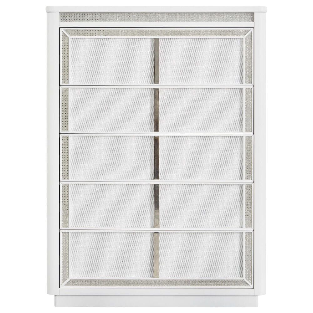 Millenium Chalanna 5-Piece King Bedroom Set in White Lacquer, , large