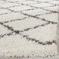 Safavieh Dallas Shag SGD258H-5 5"1" x 7"6" Ivory/Dark Grey Area Rug, , large