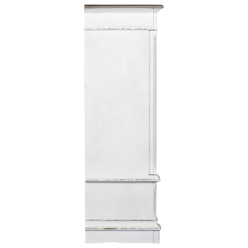 Belle Furnishings Abbey Park Mirrored Door Chest in White, , large