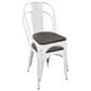 Lumisource Oregon Stackable Dining Chair in Esoressi/Vintage White (Set of 2), , large