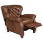Smith Brothers Pressback Recliner with Shagbark Legs in Brown, , large