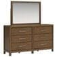 Millenium Cabalynn 4-Piece Queen Bedroom Set in Light Brown, , large
