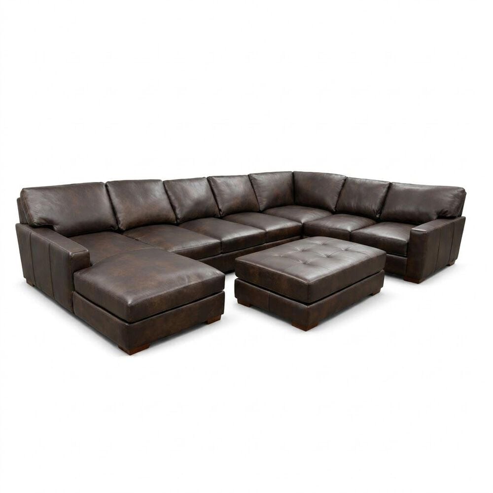 Marlowe Home 4-Piece Stationary Right Facing Sectional in Pancho Walnut, , large