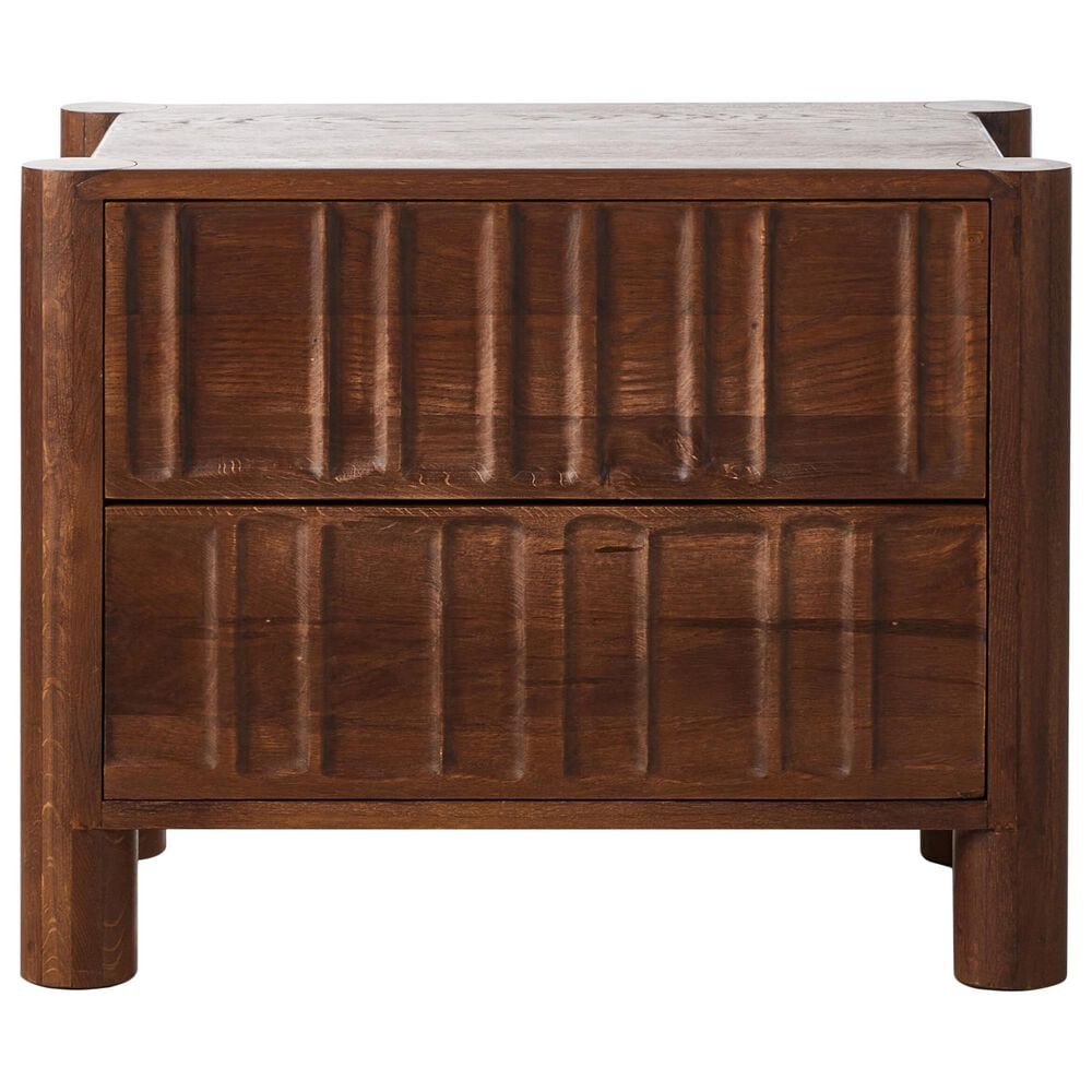 Four Hands Ezri 2-Drawer Nightstand in Cocoa Oak, , large