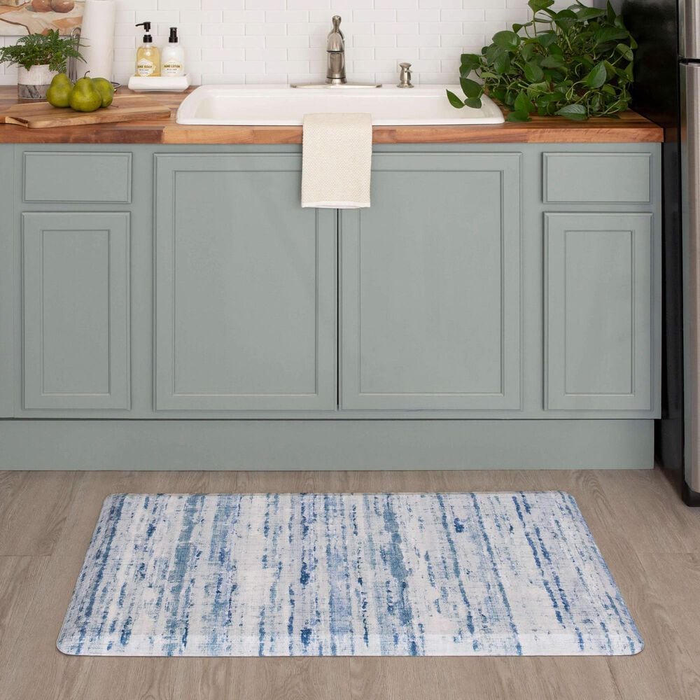 Mohawk Dri-Pro Cerulean 1&#39;6&quot; x 2&#39;6&quot; Blue Door Mat, , large