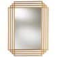 Baxton Studio Kalinda Rectangular Accent Wall Mirror in Antique Gold, , large