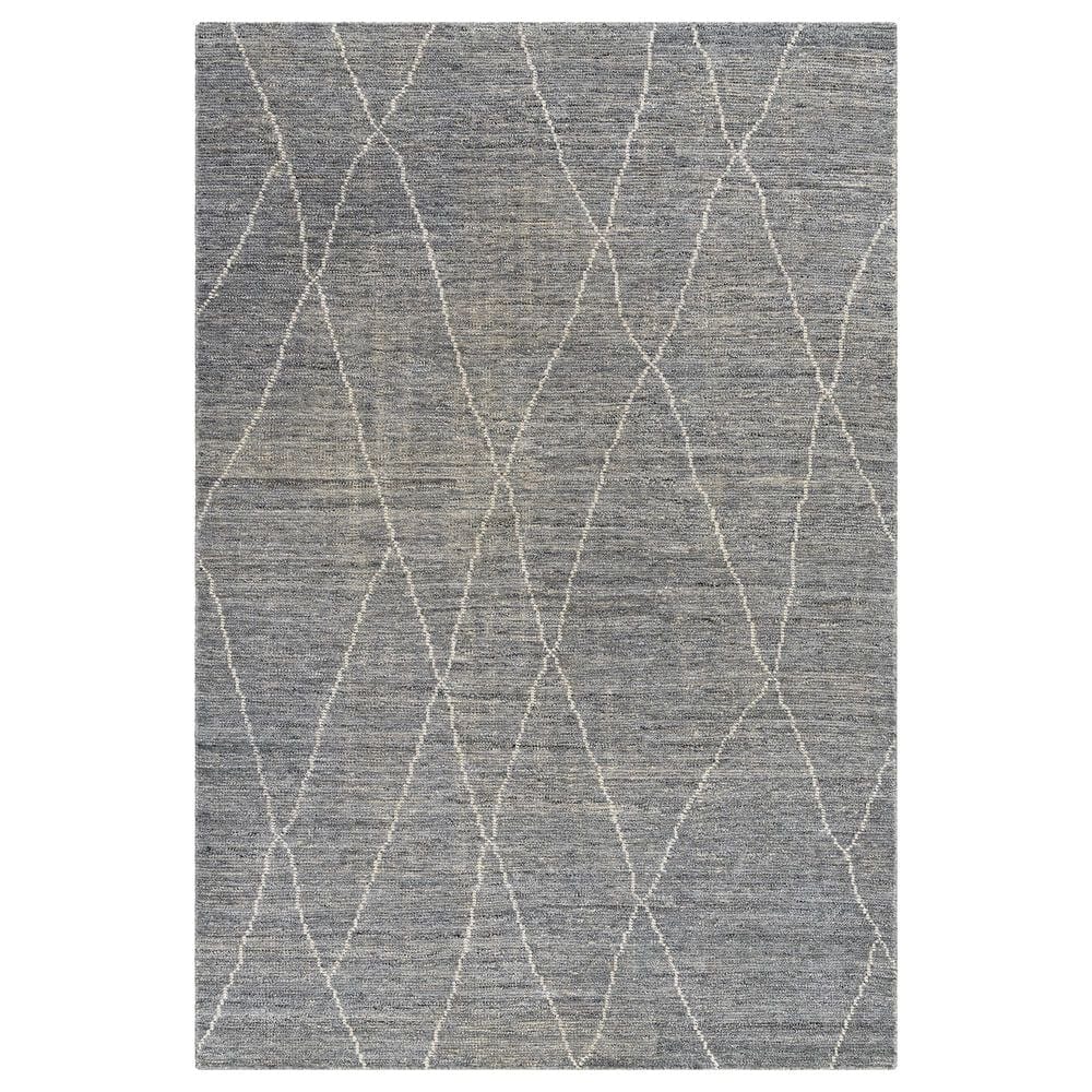 Surya Nalan 9" x 12" Charcoal, Black and Cream Area Rug, , large