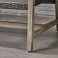 Hearth and Haven Hampton Outdoor Wicker Loveseat with Wooden Frame in Grey, , large