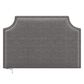 The Monday Company Twin Upholstered Headboard in Gray, , large