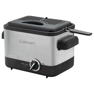Cuisinart Compact Deep Fryer in Black Stainless Steel, , large
