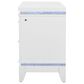 Global Furniture USA Alina 2-Drawer Nightstand with LED and USB in White, , large