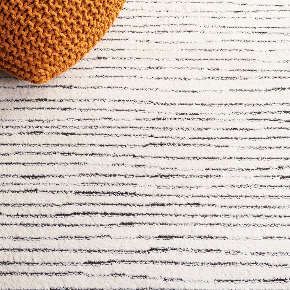 Safavieh Melody MEL118A 5&#39;3&quot; x 7&#39;6&quot; Ivory and Black Area Rug, , large