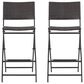 Hearth and Haven Outdoor Foldable Bar Stool in Multi-Brown (Set of 2), , large
