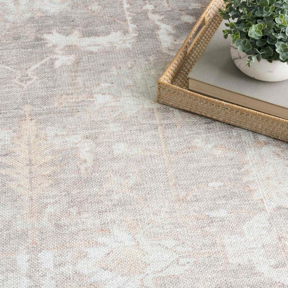 Nourison Vintage Washables Grey 7'10" x 9'10" Area Rug, , large