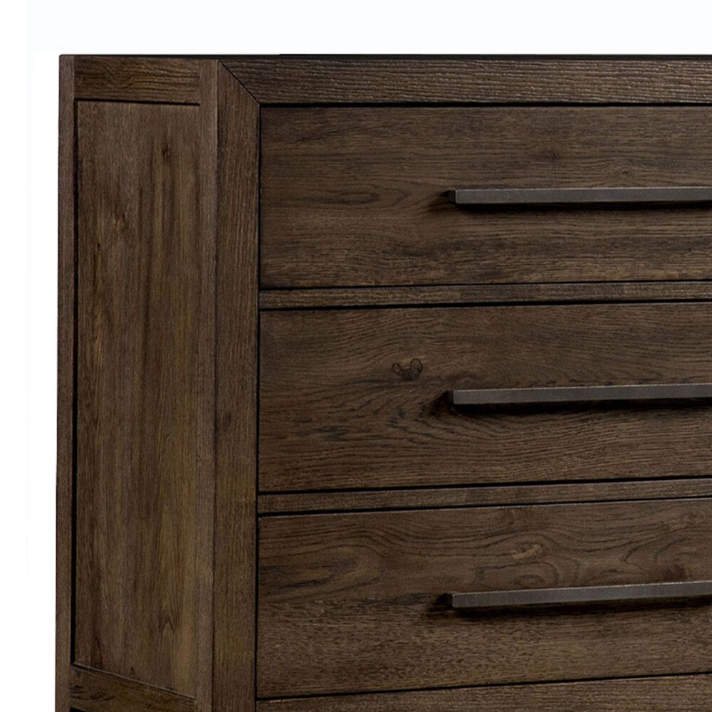 Hawthorne Furniture Norwich 6 Drawer Dresser in Dark Rustic Oak, , large