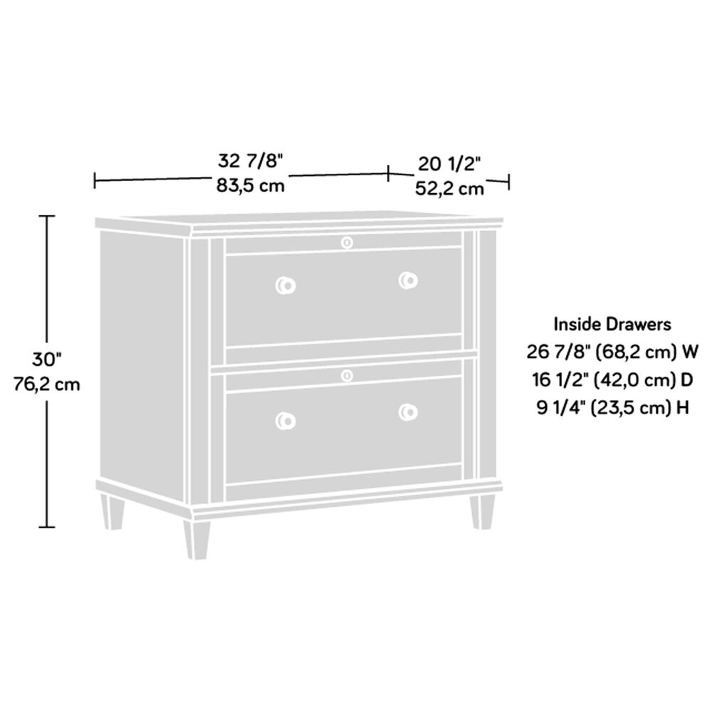 Sauder Hammond 2Drawer Lateral File in Chalk Oak Shop NFM