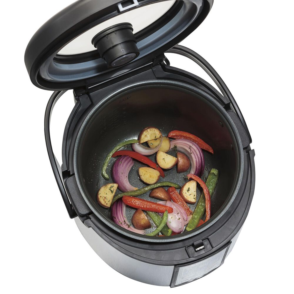 Hamilton Beach 4.5-Quart Digital Multi Cooker in Stainless Steel, , large