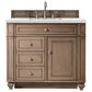 James Martin Vanities Bristol 36" Single Bathroom Vanity in Whitewashed Walnut with 3 cm Ethereal Noctis Quartz Top and Rectangular Sink, , large
