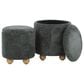 Lumisource Bacci 2-Piece Ottoman Set in Green, , large