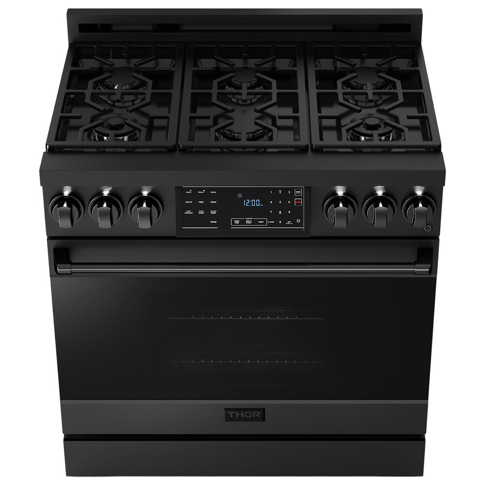 Thor Kitchen Gordon Ramsay 6 Cu. Ft. Professional Natural Gas Range in Black, , large