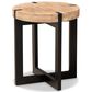 Baxton Studio Horace End Table in Natural Brown and Black, , large