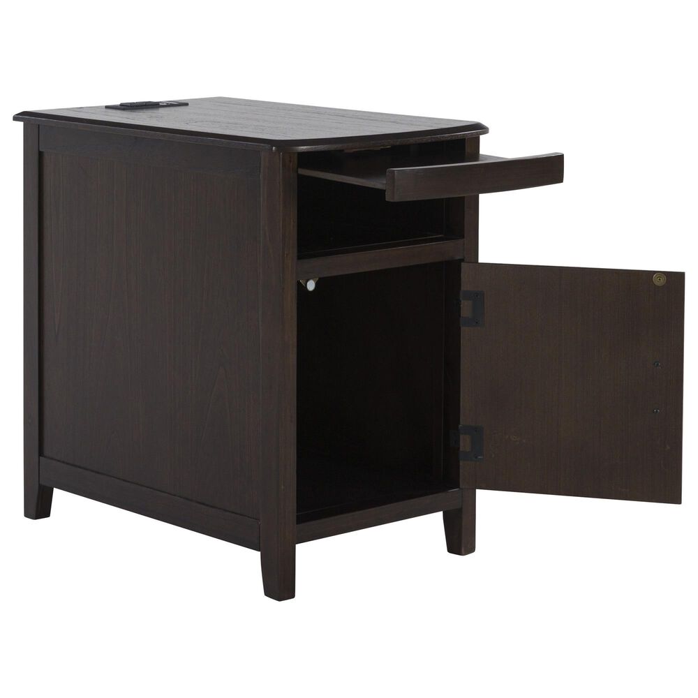 Ashley Devonsted Chairside End Table in Dark Brown, , large