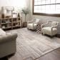 Karastan Forsyth Park Cloverdale Beige Steel 9" x 12" Area Rug, , large
