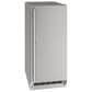 U-Line 15" Outdoor Stainless Solid Refrigerator with Lock in Stainless Steel, , large
