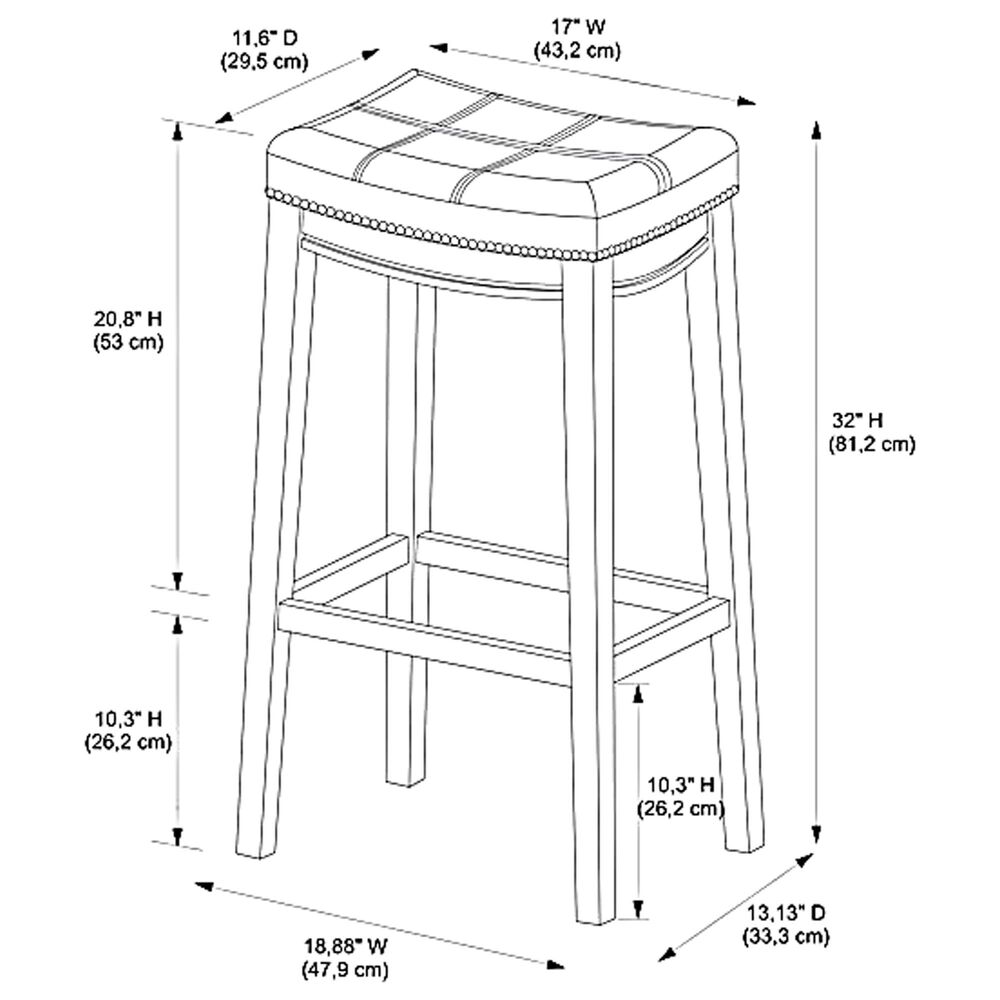 Linden Boulevard Claridge Barstool in Grey, , large