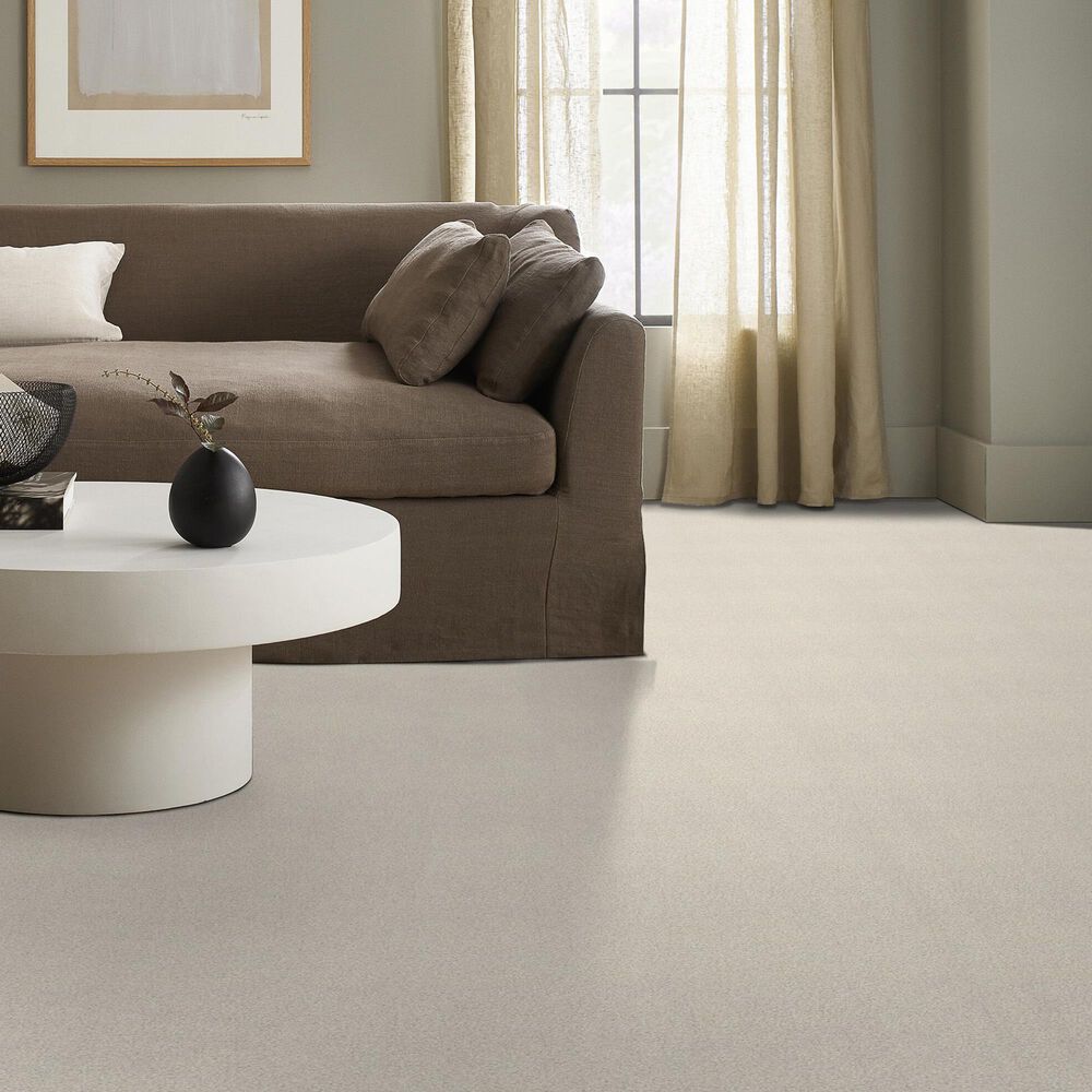 Shaw Tonal Comfort Blue Carpet in Champagne Toast, , large