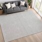 Dalyn Rug Company Soft Essentials Solid Silver 9" x 12" Area Rug, , large
