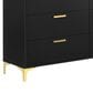 Pacific Landing Kendall 6-Drawer Dresser in Black and Gold, , large