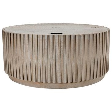 Classic Home Mrytle Round Lift-Top Coffee Table in Mango Wood, , large