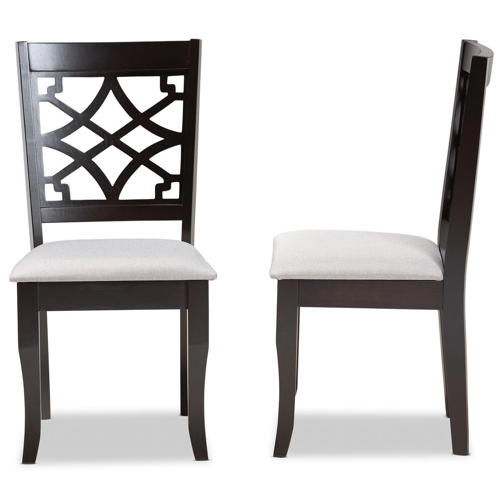 Baxton Studio Mael Side Chair in Dark Brown (Set of 2), , large