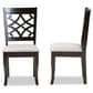 Baxton Studio Mael Side Chair in Dark Brown (Set of 2), , large