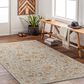 Surya Reina Light Gray, Cream, Denim, Mustard, Rust, Olive and Light Brown 12" x 15" Area Rug, , large
