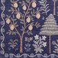 Rifle Paper Co. Menagerie MEN-02 5" Round Navy Area Rug, , large