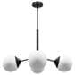 Hunter Hepburn 4-Light Chandelier in Matte Black, , large
