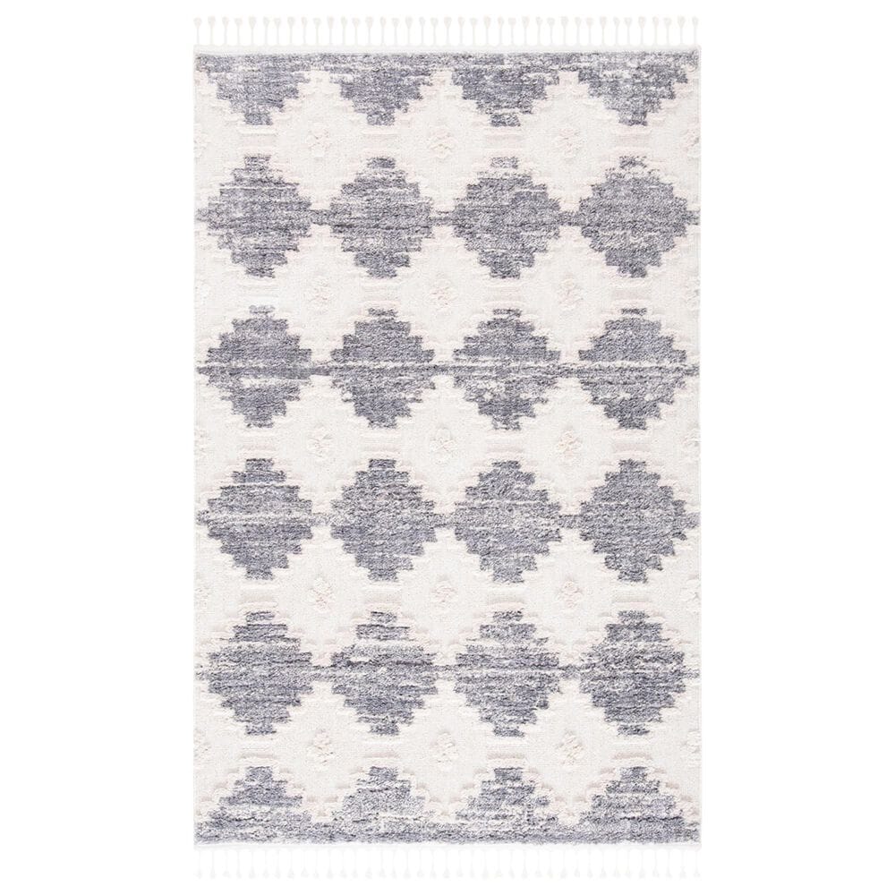 Safavieh Marrakesh MRK530E 3" x 5" Ivory and Grey Area Rug, , large