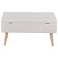 LumiSource Storage Bench in Beige, , large