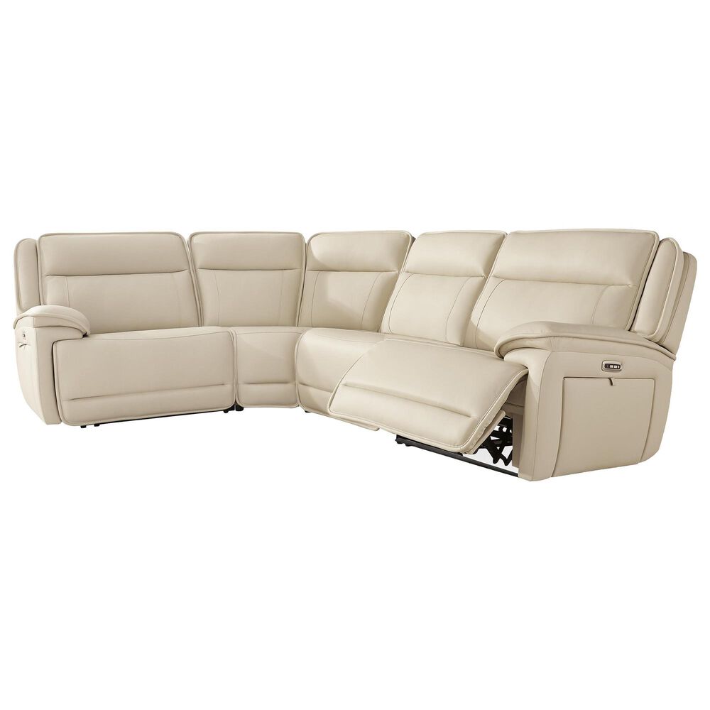Ashley Double Deal 4-Piece Power Reversible Reclining Sectional in Almond, , large