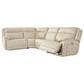 Ashley Double Deal 4-Piece Power Reversible Reclining Sectional in Almond, , large