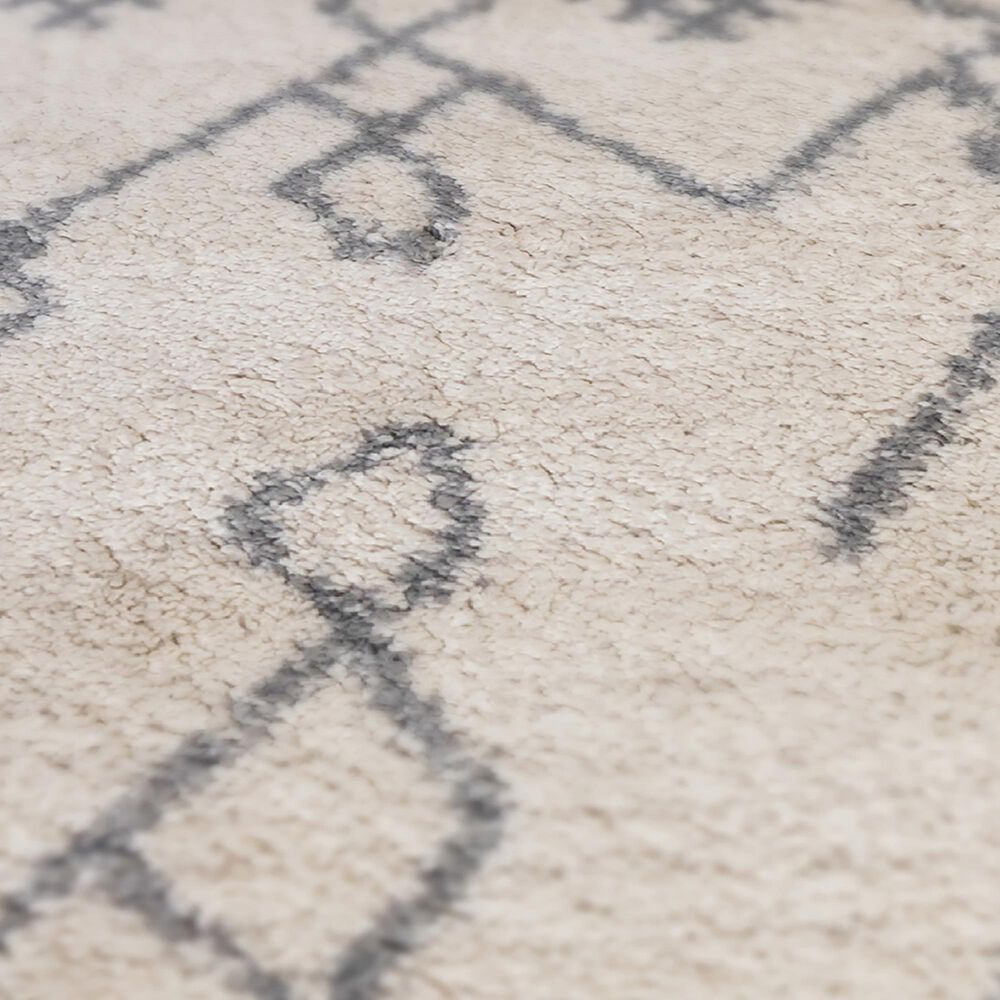 Amer Rugs Aspen ASP-6 2&#39;2&quot; x 10&#39; Ivory and Gray Runner, , large