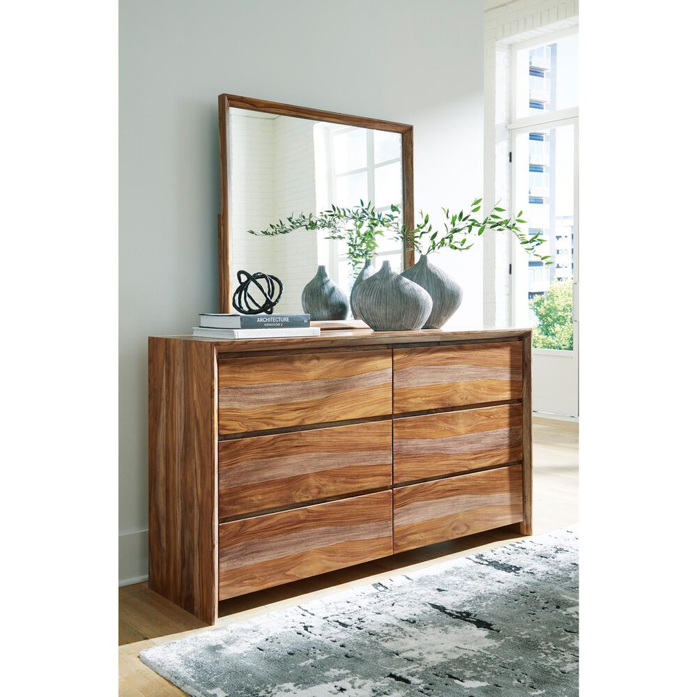 Millenium Dressonni Bedroom Mirror in Brown, , large