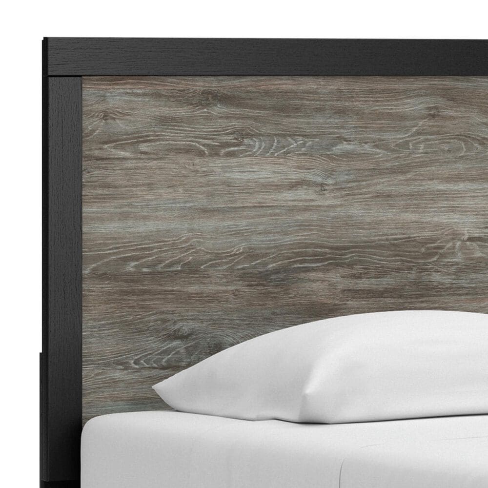 Ashley Broachmyn Twin Panel Bed in Black and Gray , , large